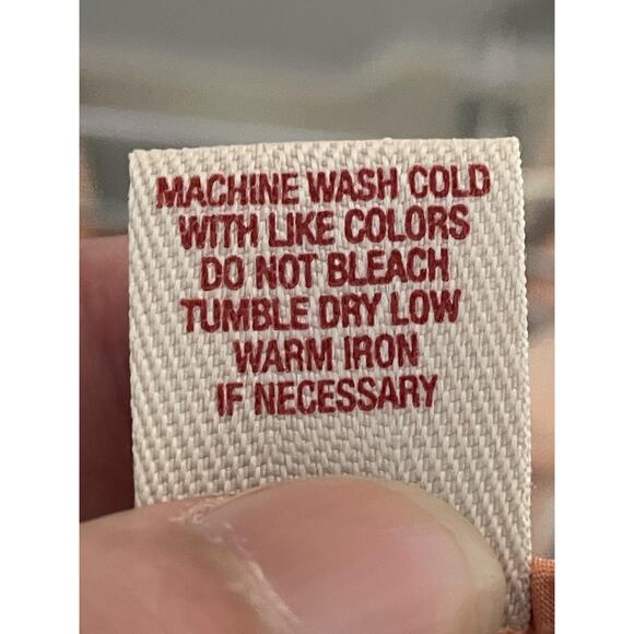 Mossimo Supply Co Shorts Womens Size 9 Tan Orange Gray Plaid Chino Zip Fly Beach - Picture 10 of 10